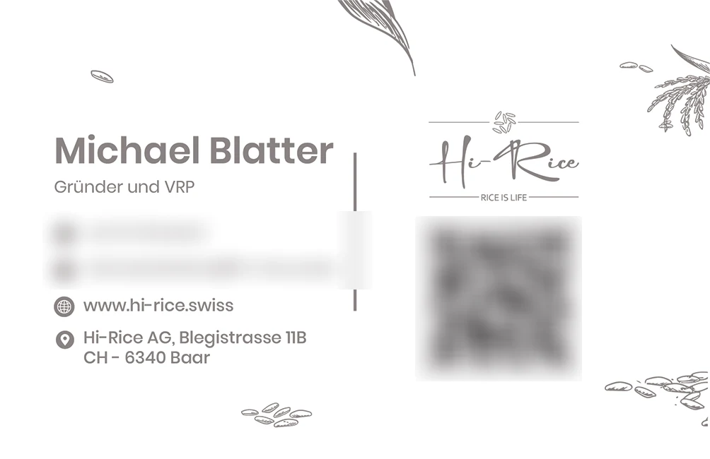 Hi-Rice · Visitenkarten – Grafikdesign von Design Planet (Entwurf 2 von 4)