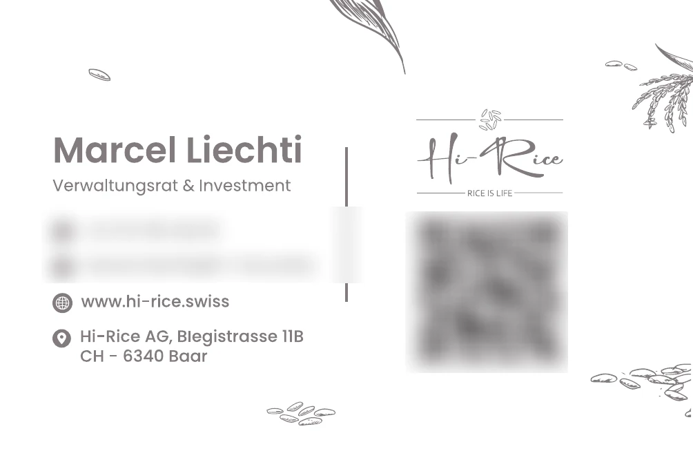 Hi-Rice · Visitenkarten – Grafikdesign von Design Planet (Entwurf 4 von 4)