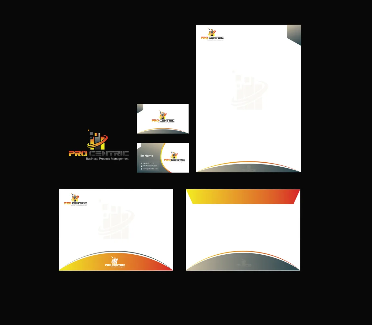ProCentric · Geschäftsdrucksachen – Grafikdesign von Design Planet (Entwurf 3 von 8)