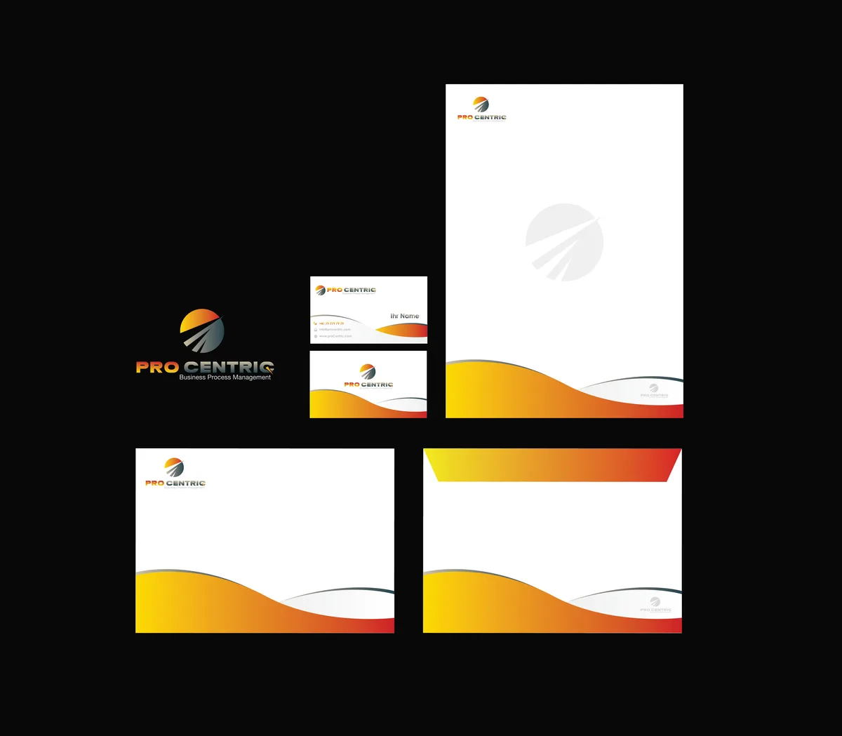 ProCentric · Geschäftsdrucksachen – Grafikdesign von Design Planet (Entwurf 5 von 8)
