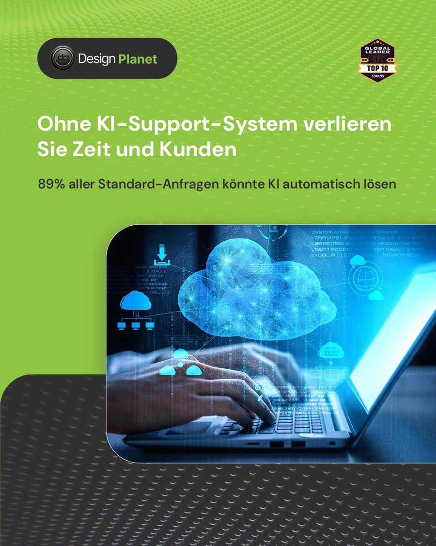 Karussell-Beitrag «Ticket-Bearbeitung: 24 Stunden» von Design Planet (Folie 2 von 5)