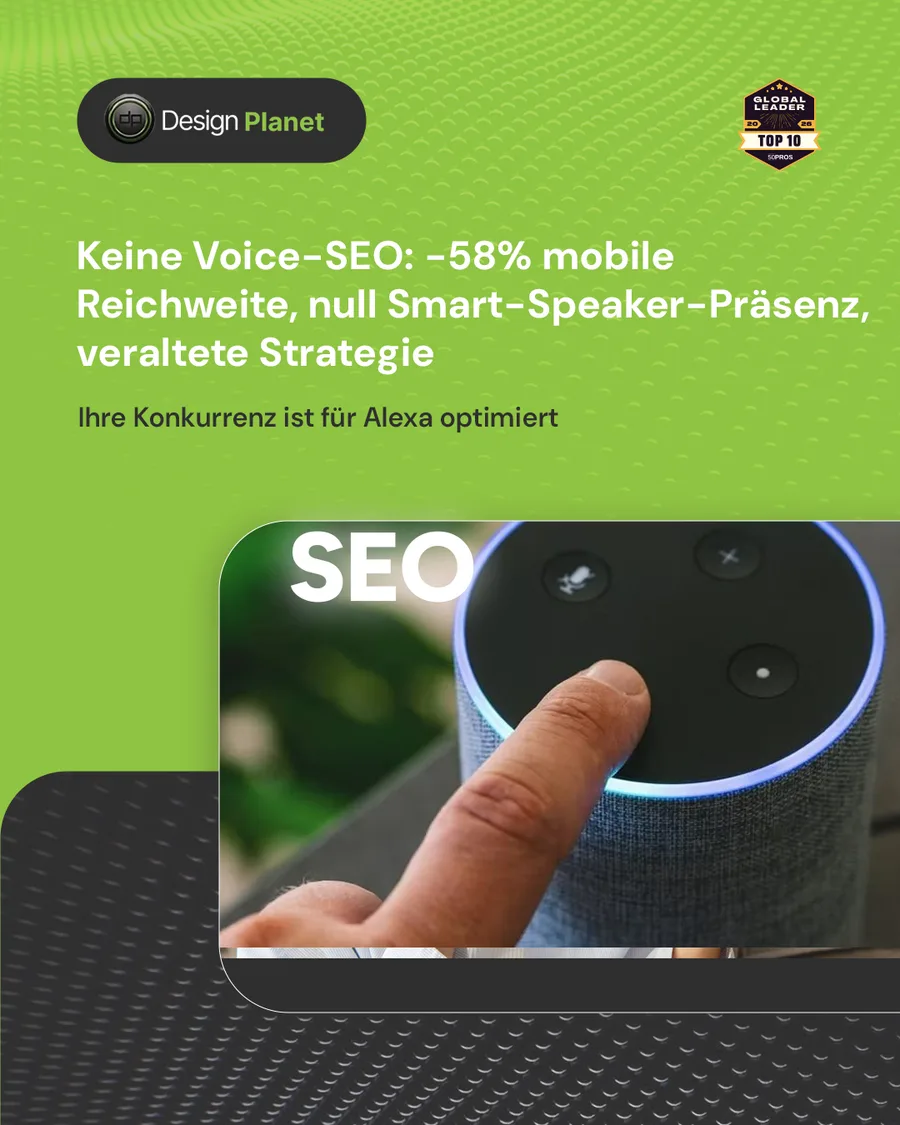 Karussell-Beitrag «58 % der User nutzen Voice Search» von Design Planet (Folie 3 von 5)