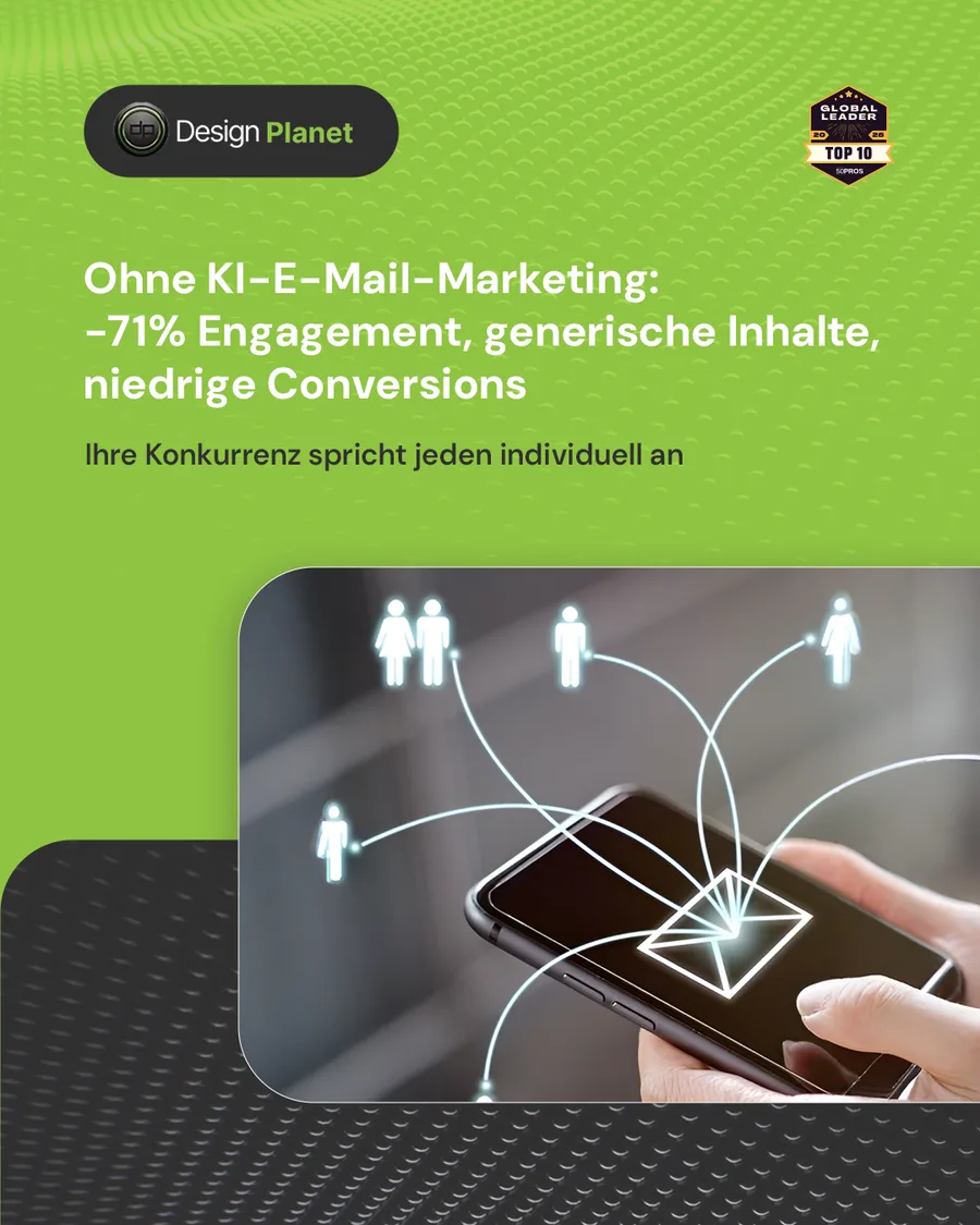 Karussell-Beitrag «Guten Tag [Vorname]. Alle bekommen dieselbe Mail» von Design Planet (Folie 3 von 5)