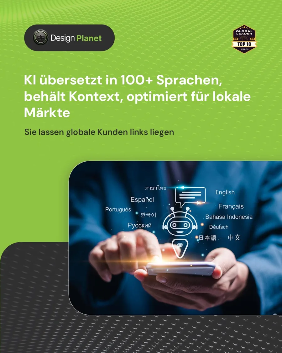 Karussell-Beitrag «Internationale Märkte: 85 % Ihres Potenzials» von Design Planet (Folie 2 von 5)