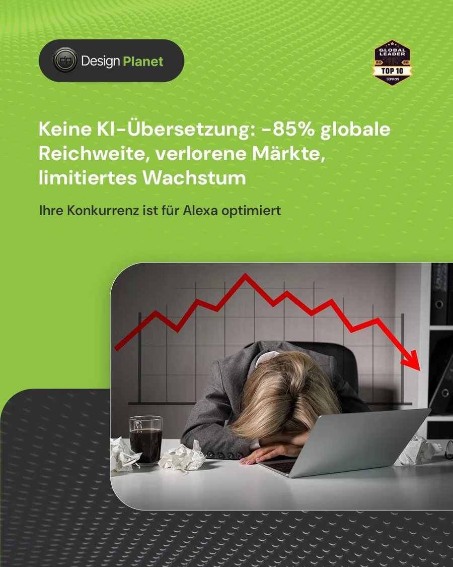 Karussell-Beitrag «Internationale Märkte: 85 % Ihres Potenzials» von Design Planet (Folie 3 von 5)