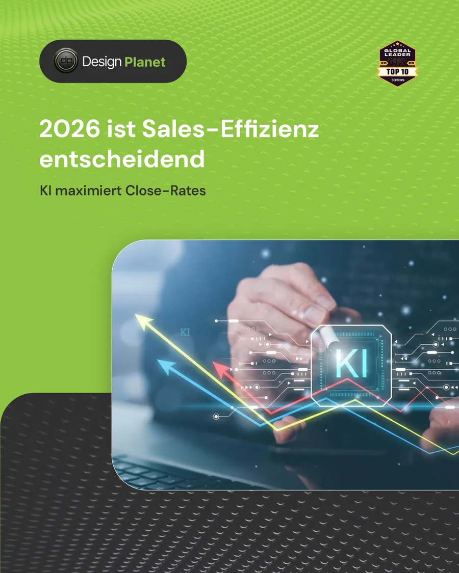 Karussell-Beitrag «Ihr Sales-Team verschwendet 70 % der Zeit» von Design Planet (Folie 4 von 5)