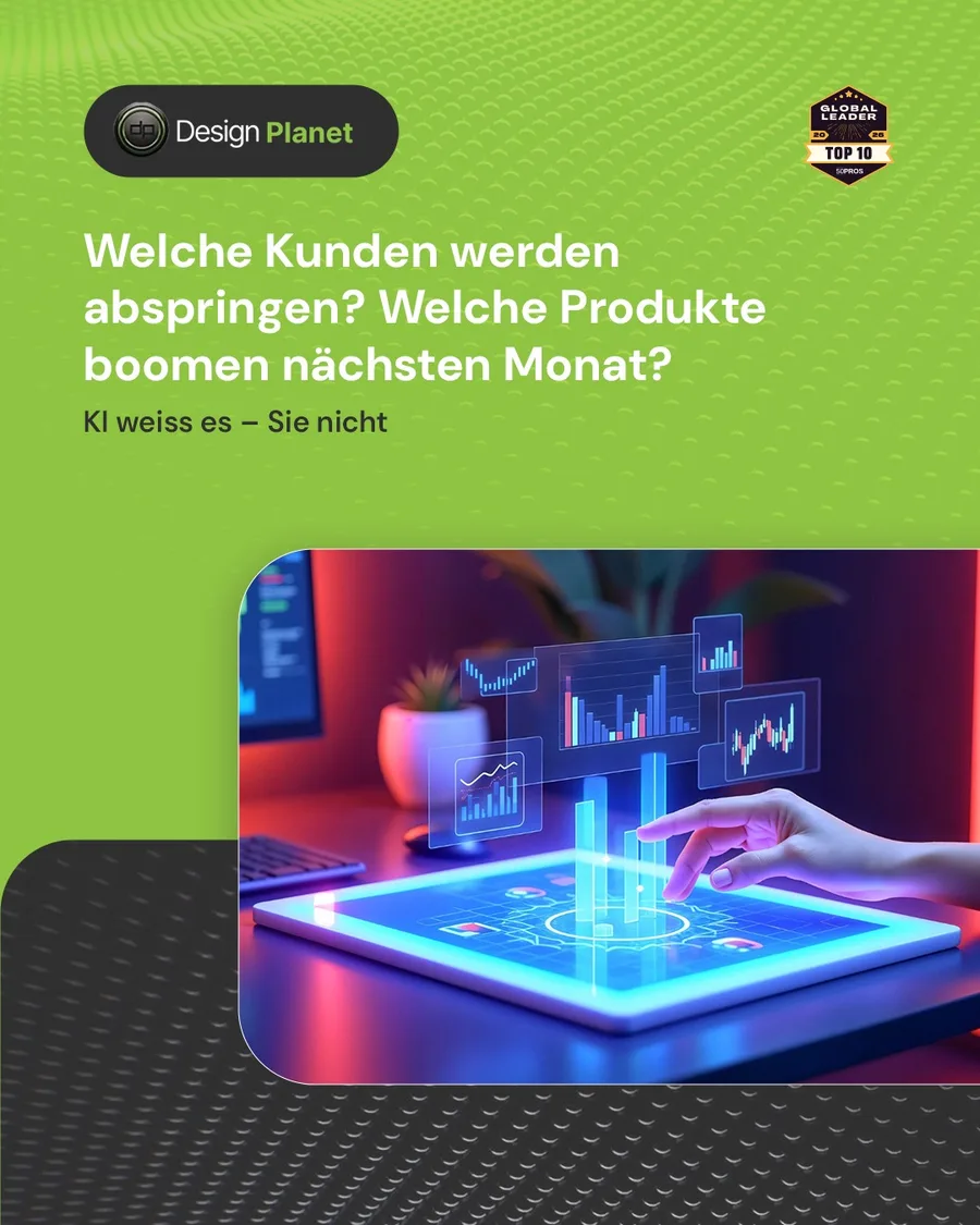Karussell-Beitrag «KI sagt Trends und Verkäufe voraus» von Design Planet (Folie 2 von 5)