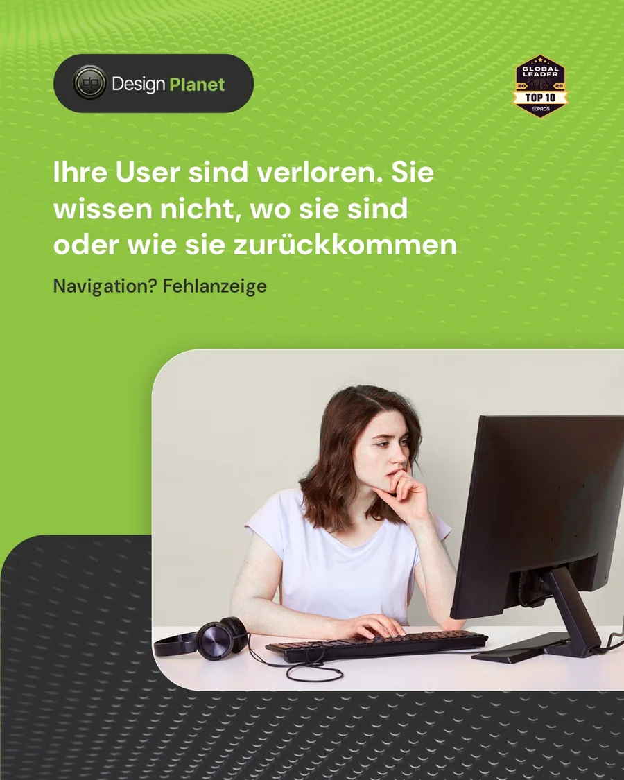 Karussell-Beitrag «Ohne Breadcrumbs verlieren Sie 28 % der User» von Design Planet (Folie 2 von 5)