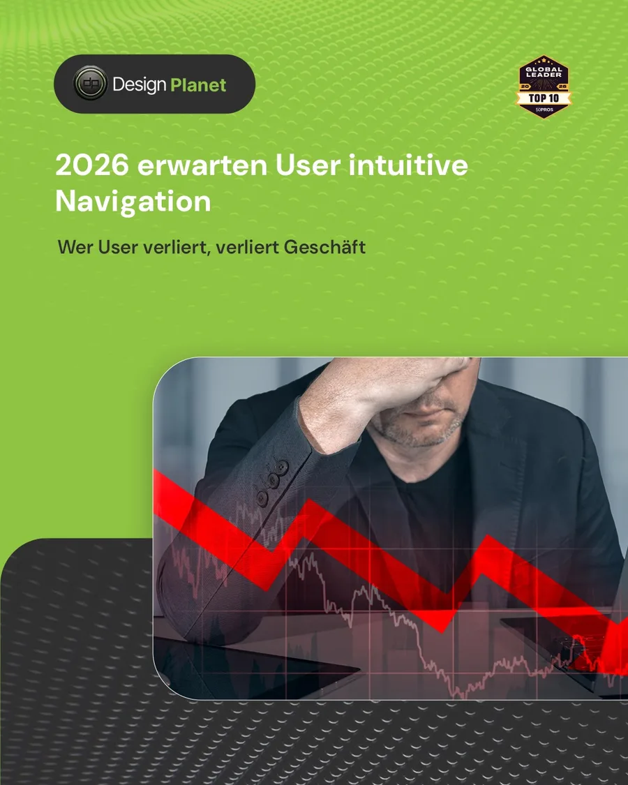 Karussell-Beitrag «Ohne Breadcrumbs verlieren Sie 28 % der User» von Design Planet (Folie 4 von 5)