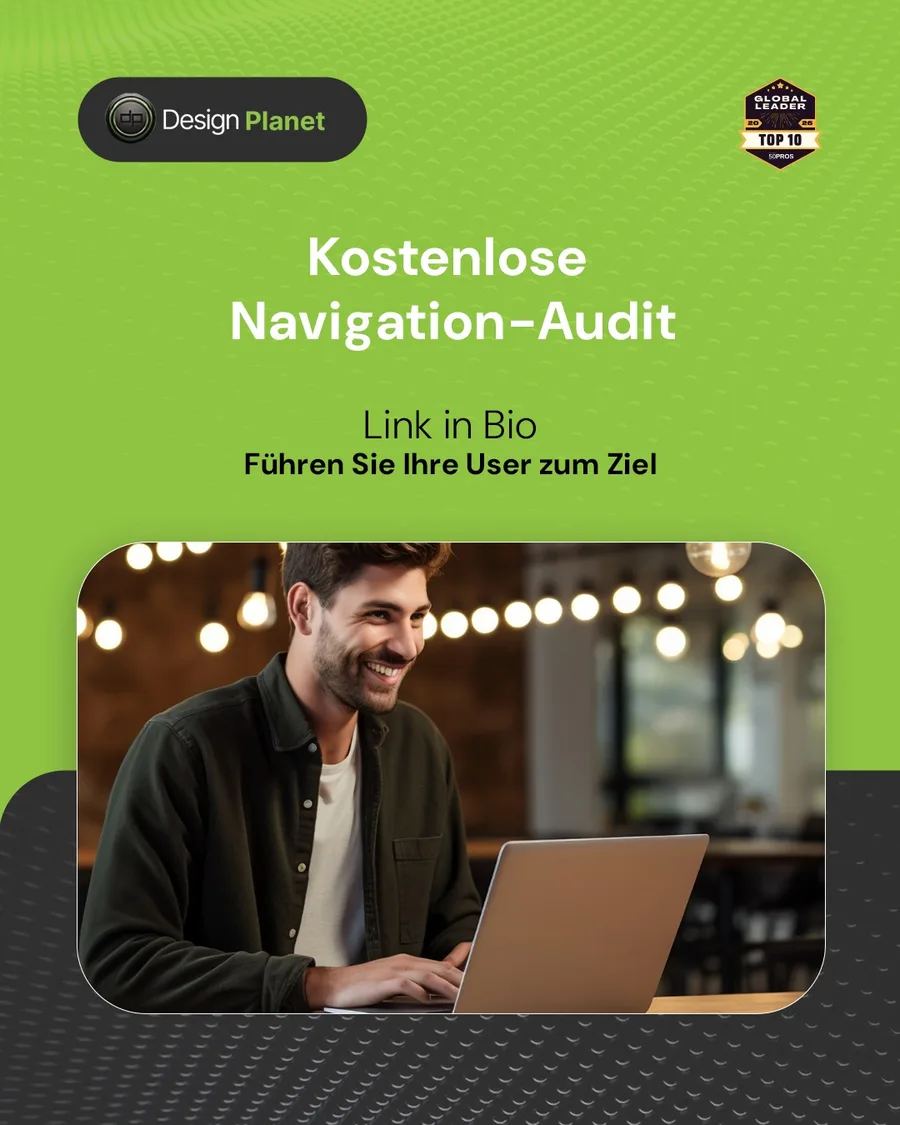 Karussell-Beitrag «Ohne Breadcrumbs verlieren Sie 28 % der User» von Design Planet (Folie 5 von 5)