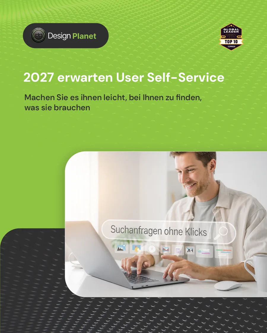 Karussell-Beitrag «43 % Ihrer Besucher nutzen die Website-Suche» von Design Planet (Folie 4 von 5)