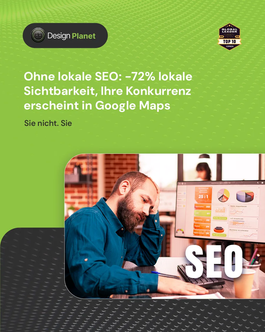 Karussell-Beitrag «46 % aller Google-Suchen haben lokalen Bezug» von Design Planet (Folie 3 von 5)