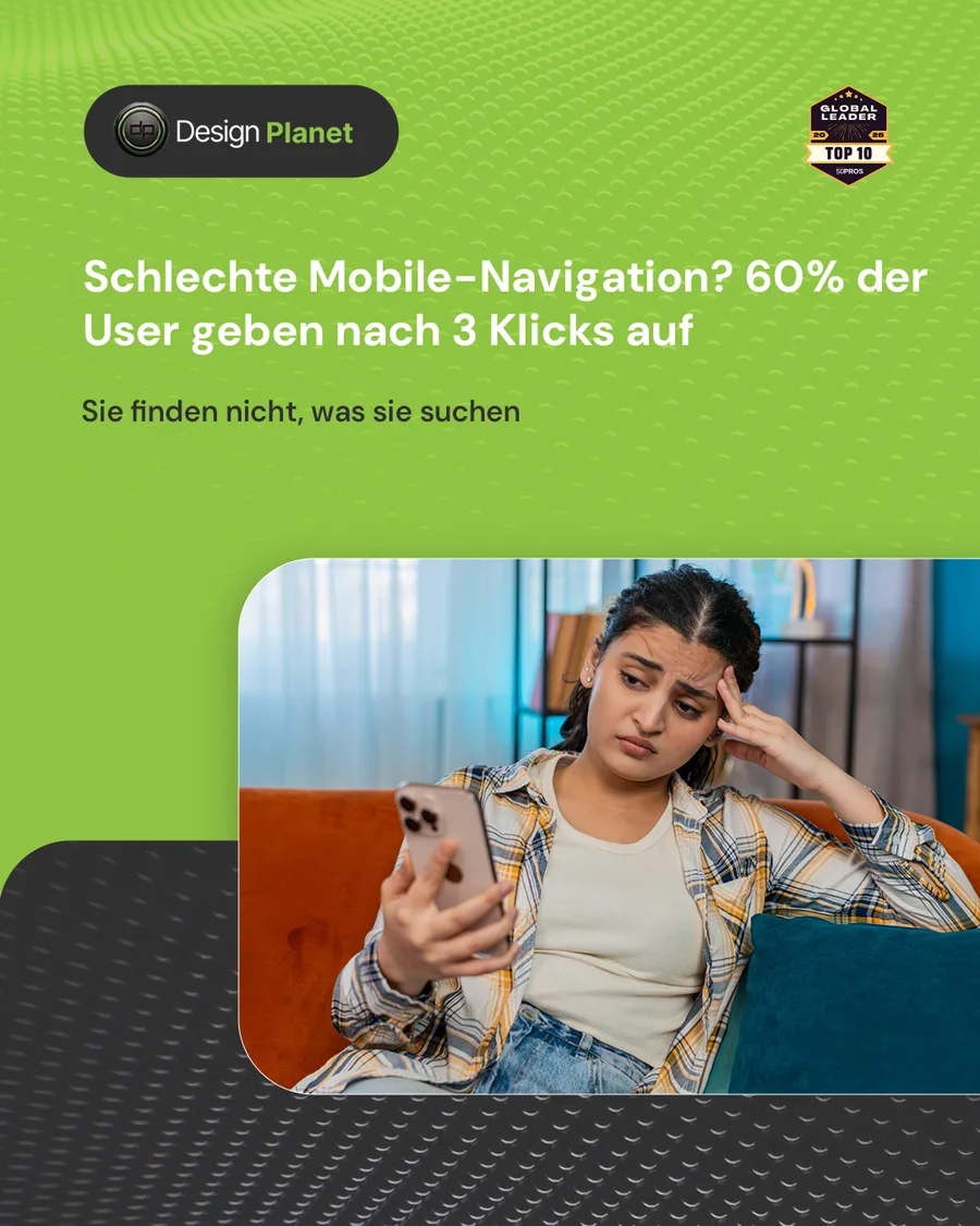 Karussell-Beitrag «67 % des Web-Traffics kommt vom Handy» von Design Planet (Folie 2 von 5)