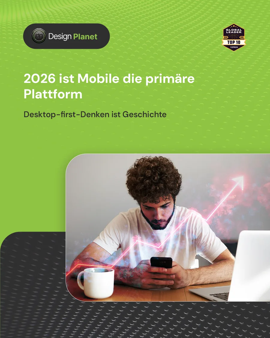 Karussell-Beitrag «67 % des Web-Traffics kommt vom Handy» von Design Planet (Folie 4 von 5)