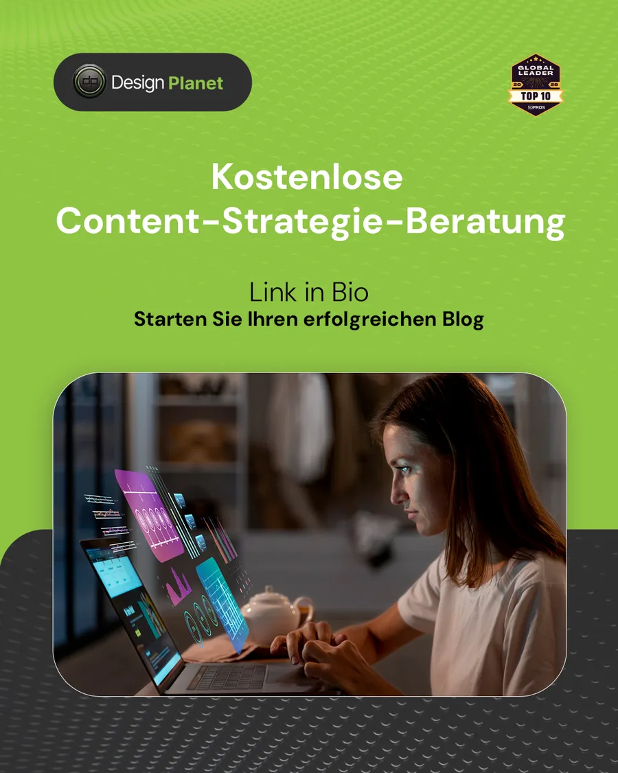 Karussell-Beitrag «Unternehmen mit Blog generieren 67 % mehr Leads» von Design Planet (Folie 5 von 5)