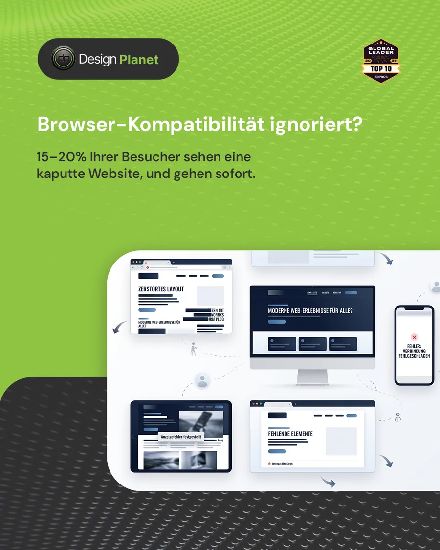 Karussell-Beitrag «Ihre Website funktioniert perfekt auf Chrome» von Design Planet (Folie 2 von 5)