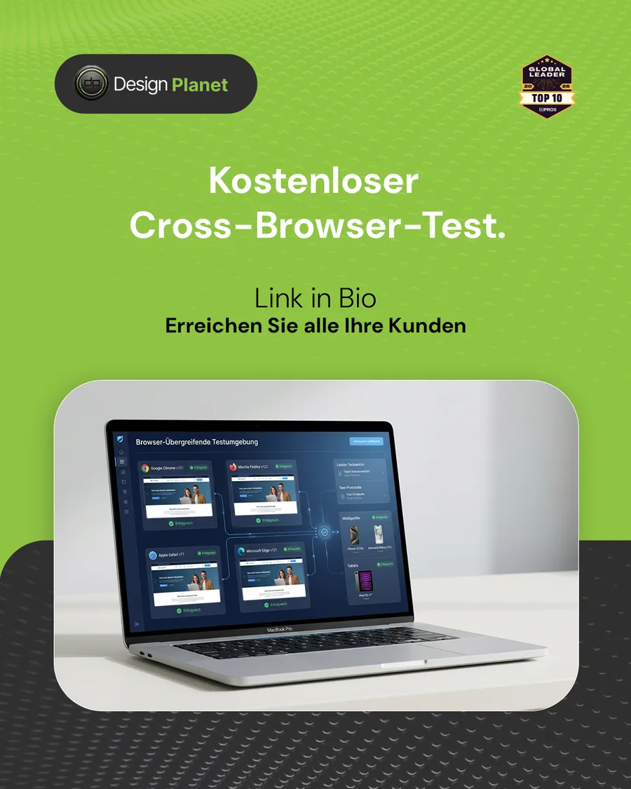 Karussell-Beitrag «Ihre Website funktioniert perfekt auf Chrome» von Design Planet (Folie 5 von 5)